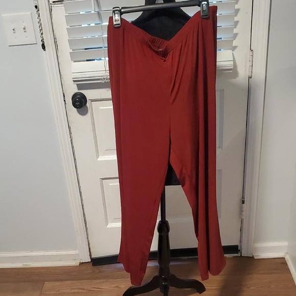 Bob Mackie Pants - Bob Mackie Burgundy Women's Pants NWT